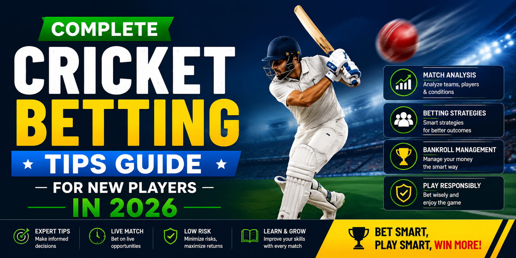 Complete Cricket Betting Tips Guide for New Players in 2026